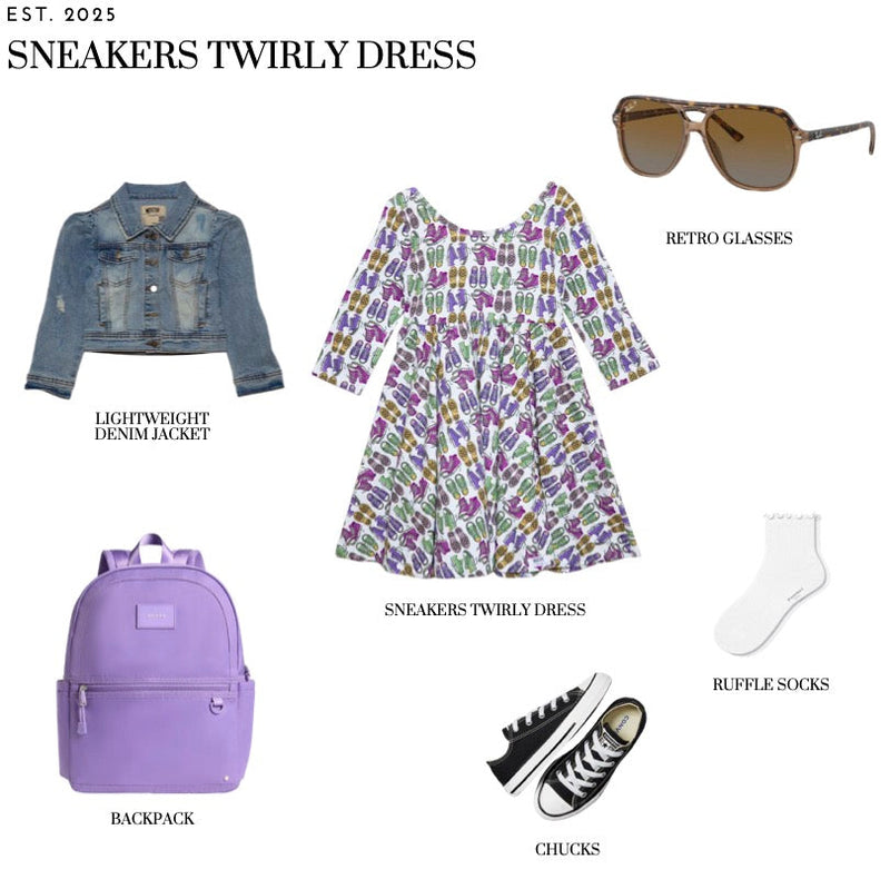 Style My: Sneakers Twirly Dress