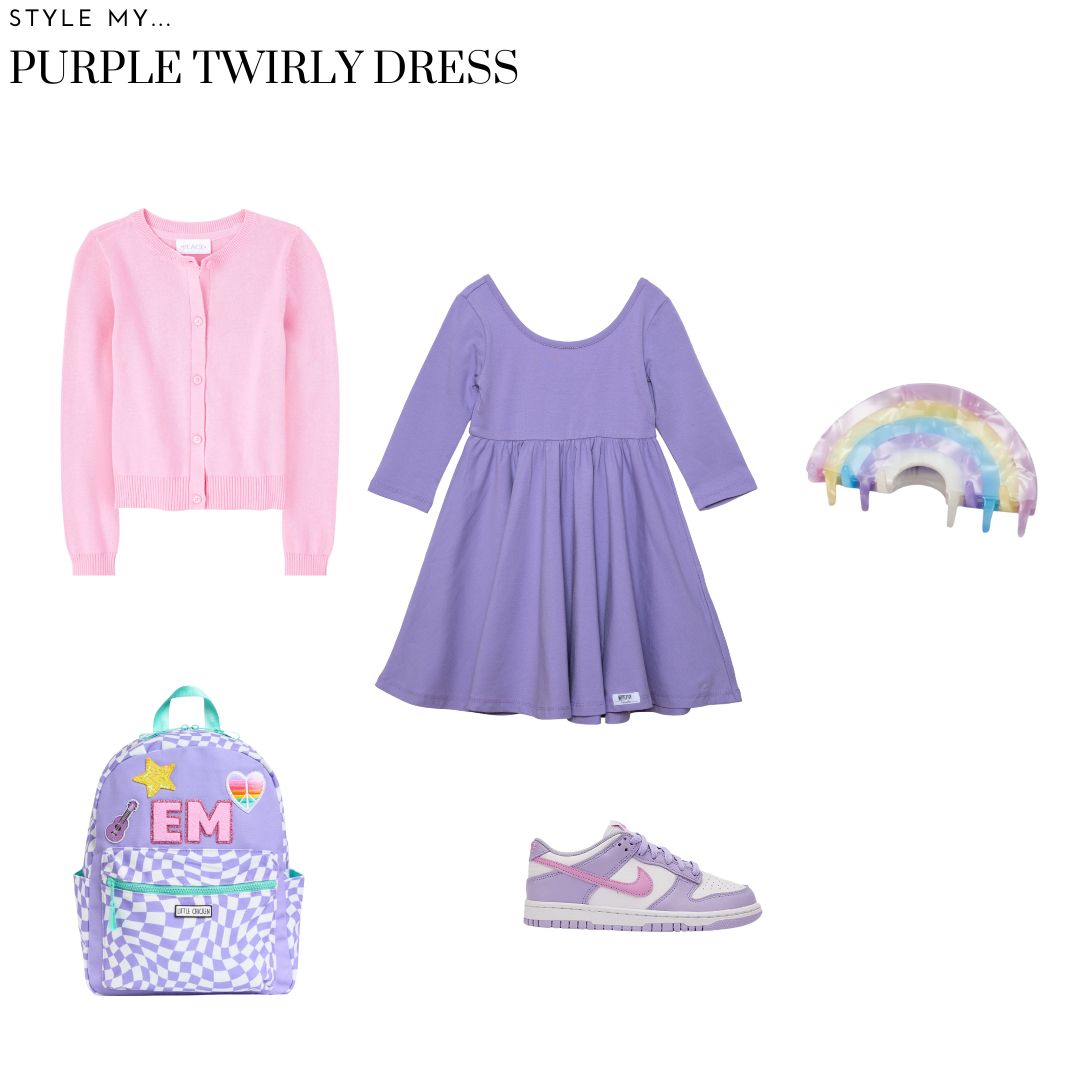 Style My: Purple Twirly Dress