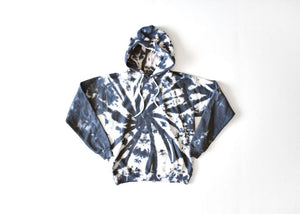 black tie dyed hoodie