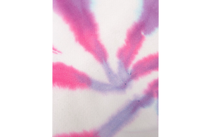 Pink purple tie dye, close up