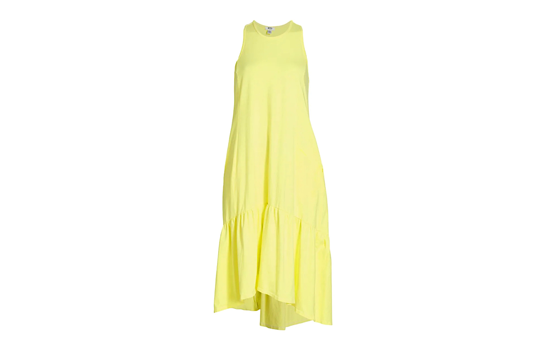 Adult tank dress in yellow