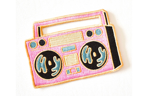 Boombox patch for matching loungewear sets